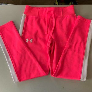 Under Armour Girls Size YSM Pink Jogger Pants